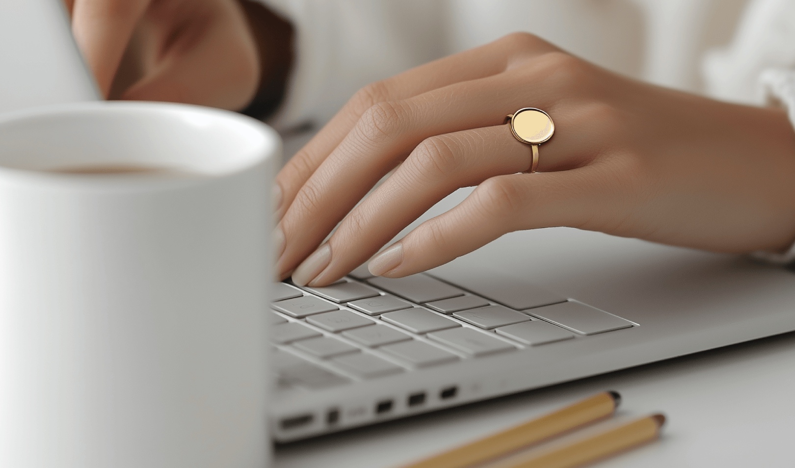 Woman with a laptop